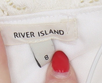 River Island Ivory Lace Dress, Size 8, Party Ready