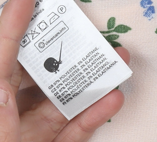 Monki Women's Multicoloured Floral Midi Wrap Dress