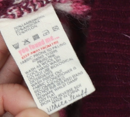 White Stuff Women's Multicoloured Pullover Jumper Size 12