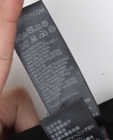 Topshop Women's Black Sleeveless Dress Size 12