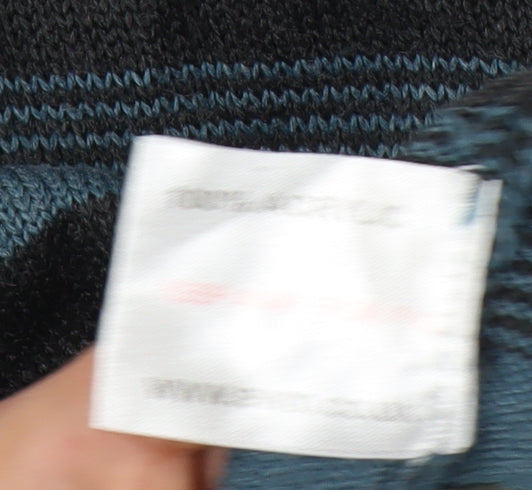 James Pringle Men's XL Blue Striped Pullover Jumper