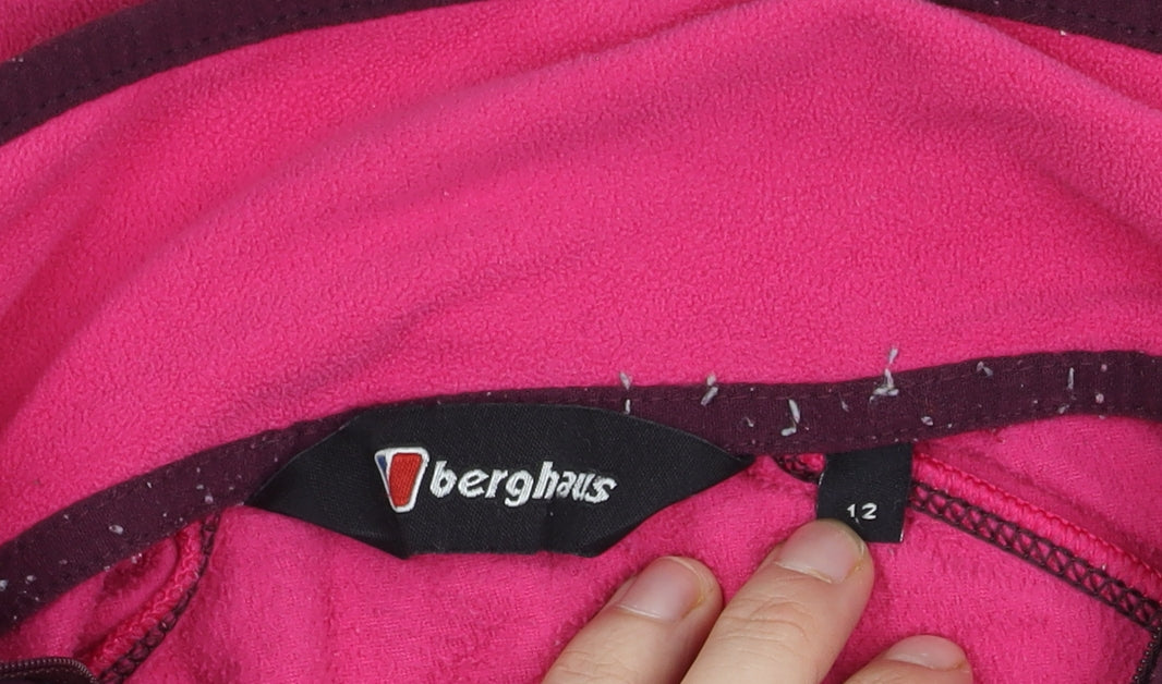 Berghaus Women's Pink Fleece Zip Hoodie Size 12