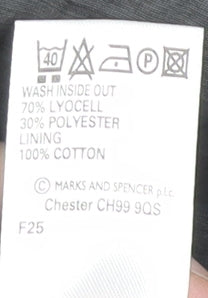 Marks & Spencer Women's Black Pleated Skirt Size 16