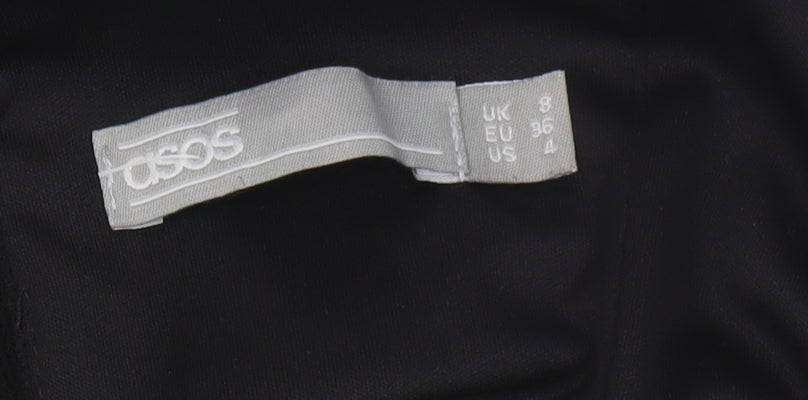 ASOS Women's Black Bodycon Dress UK Size 8