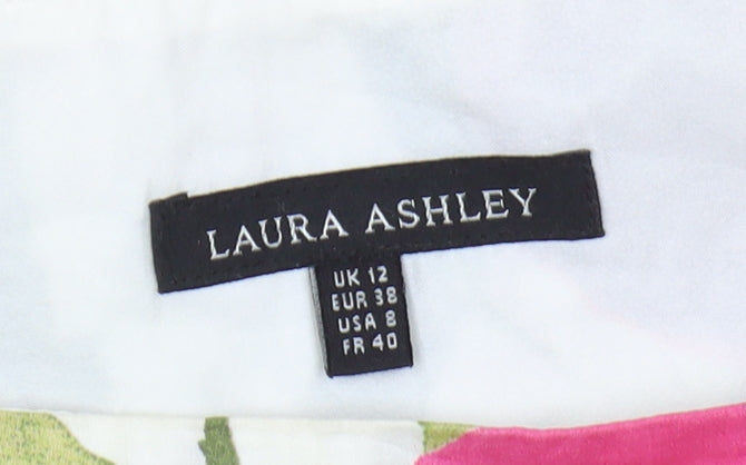 Laura Ashley Women's Floral Pleated Skirt Size 12