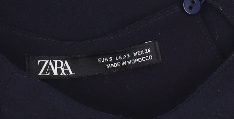 Zara Women’s Blue Ruffle Detail Dress Size 4