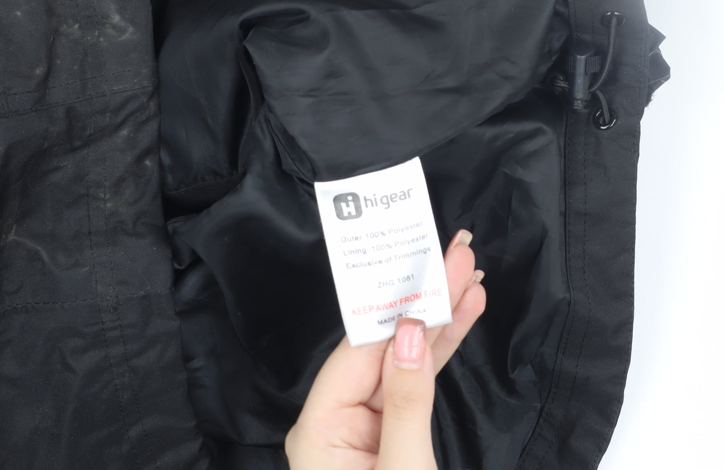 Hi Gear Men's Black Rain Coat Jacket S