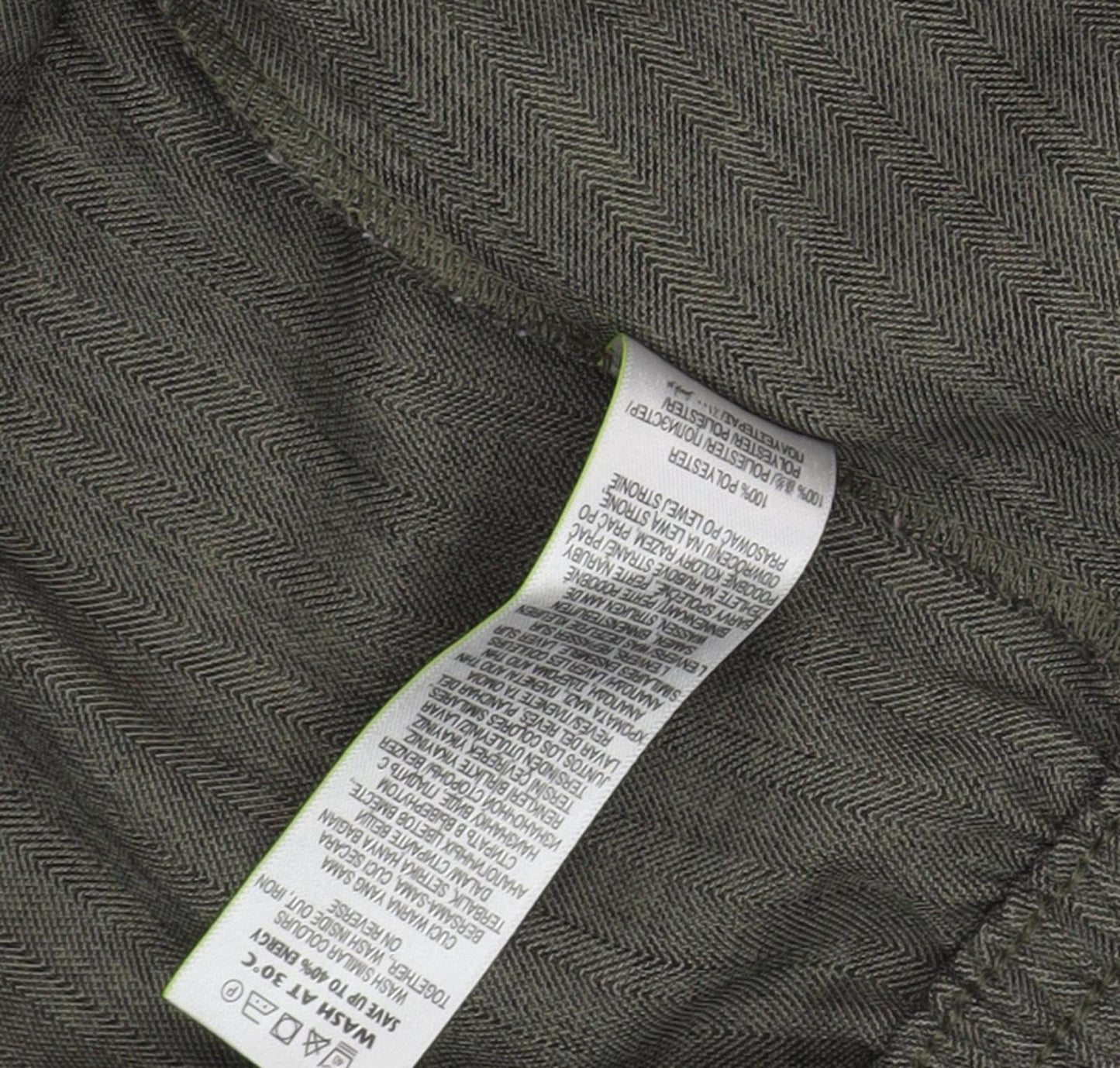 Marks & Spencer Women's Green Chino Trousers Size 16