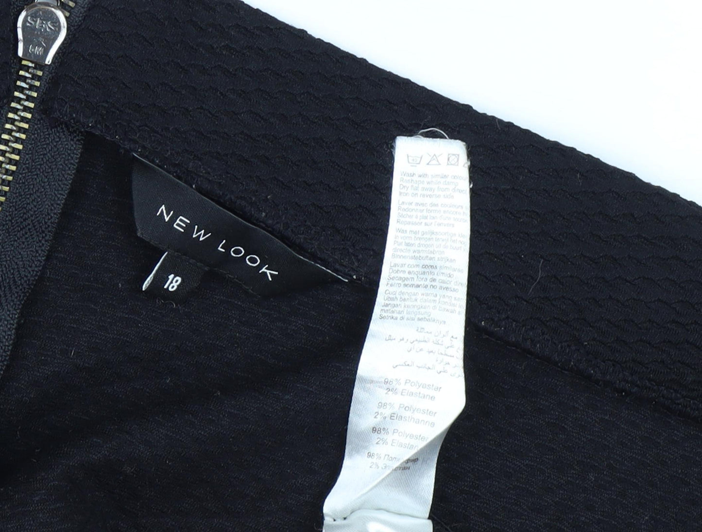 New Look Women's Black Pencil Skirt Size 18