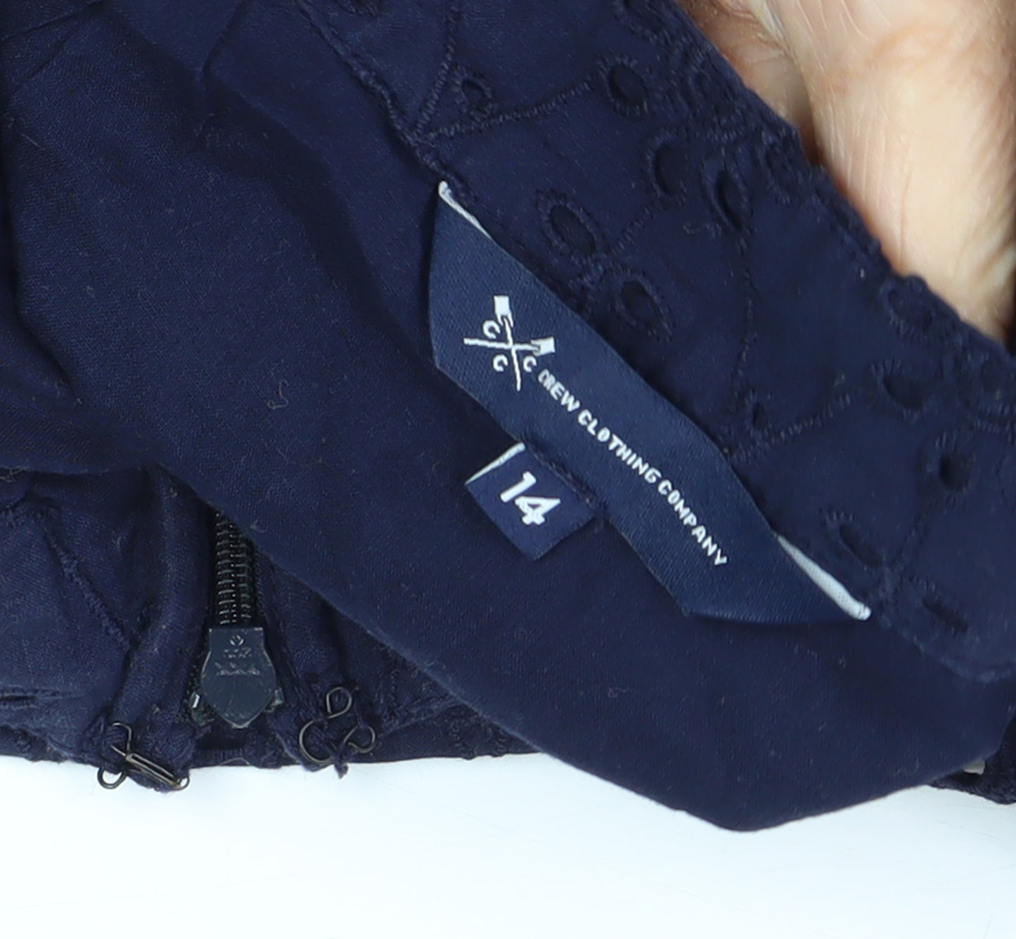 Crew Clothing Blue Women's Midi Skirt Size 14