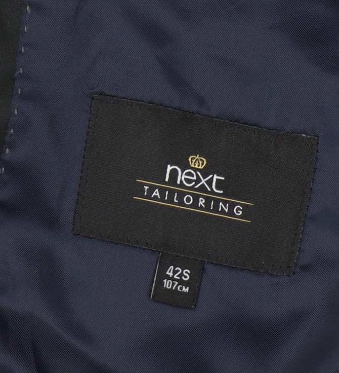 Next Men's Black Tuxedo Jacket 42S Shawl Lapel