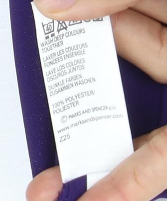 Marks and Spencer Purple Geometric Blouse - Size 18