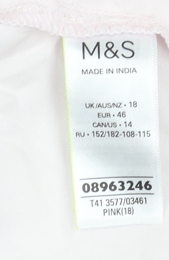 Marks and Spencer Women's Pink Blouse UK 18