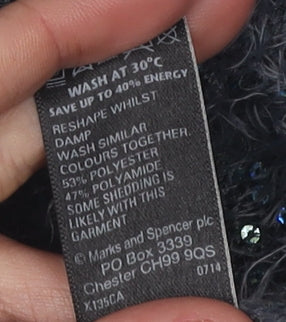 Marks and Spencer Grey Glitter Jumper Women Size 8