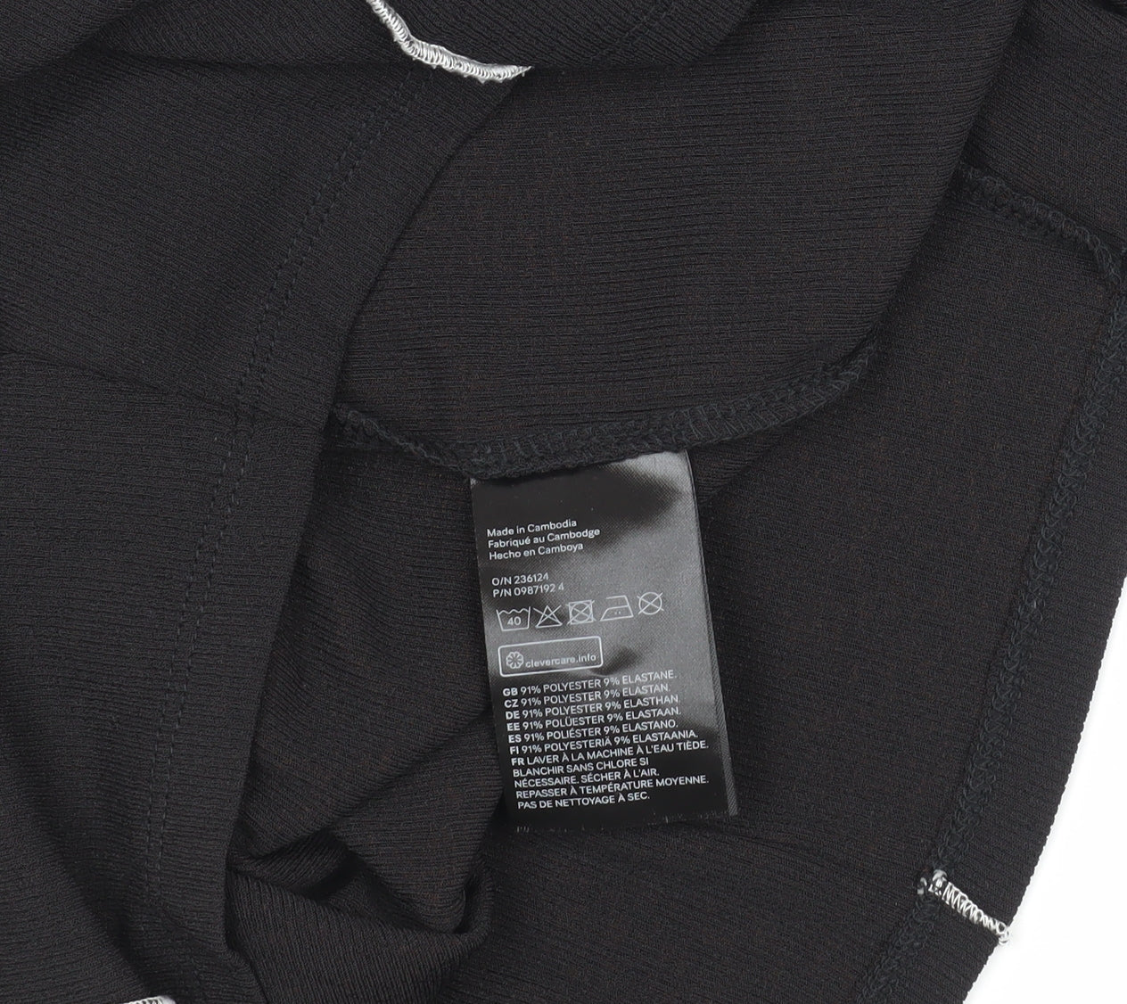 DIVIDED Women's Black Bodycon Mini Dress, Size S