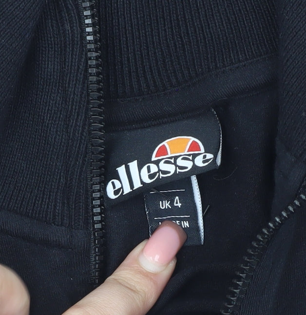 Ellesse Women's Black Bodycon Knit Dress UK 4