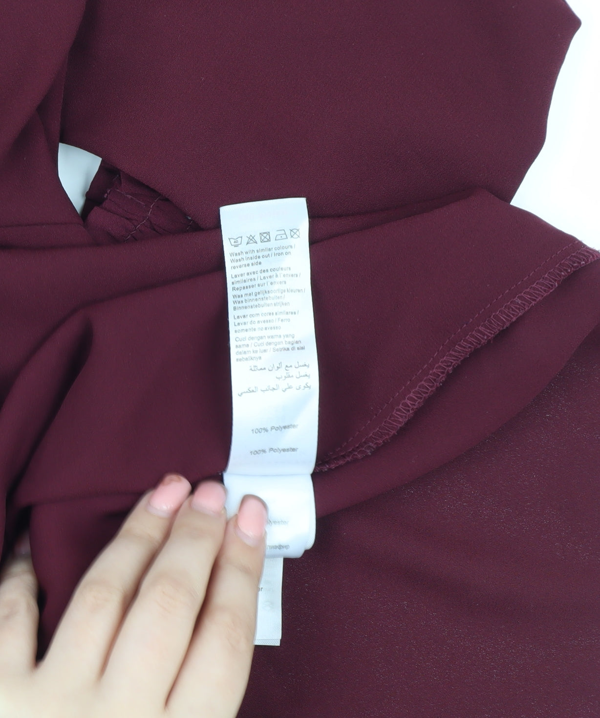 New Look Women's Red High Neck Blouse, Size 10