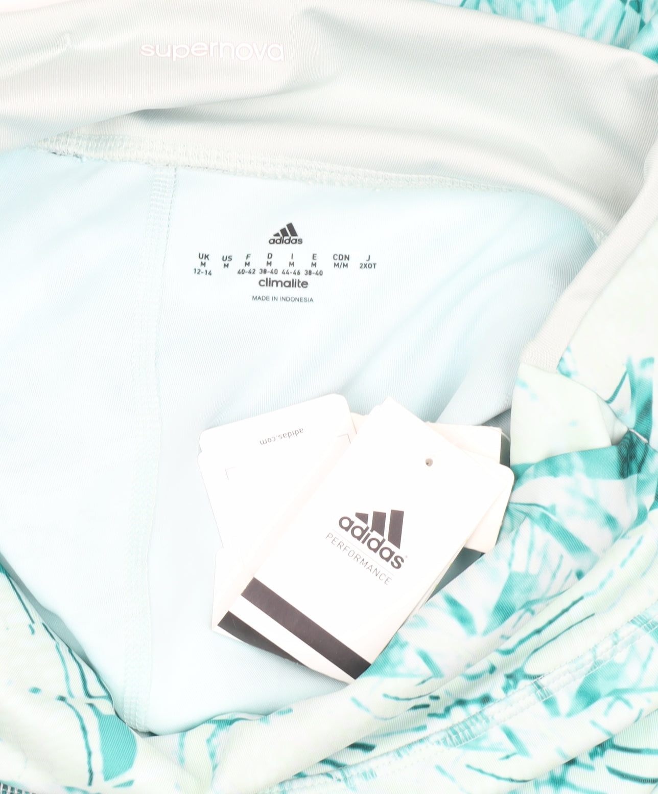 Adidas Women's Multicoloured Cropped Leggings - Medium