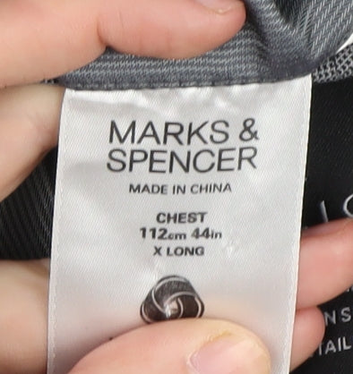 Marks and Spencer Men's Grey 44 Extra Long Suit Jacket