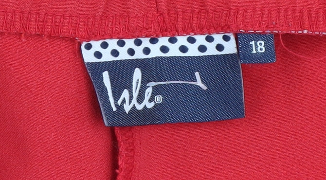 Isle Women's Red Trousers Size 18