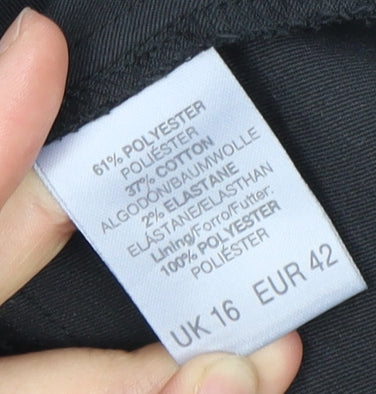 River Island Women's Black Trumpet Skirt Size 16