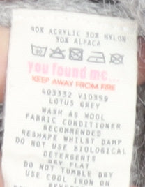 White Stuff Women's Grey Polka Dot Pullover Jumper Size 12