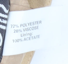 Wallis Women's Beige Pencil Skirt Size 12