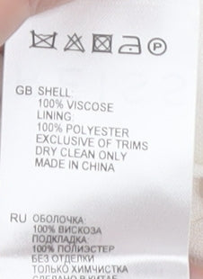 Reiss Women's Ivory Size 8 Sleeveless Dress