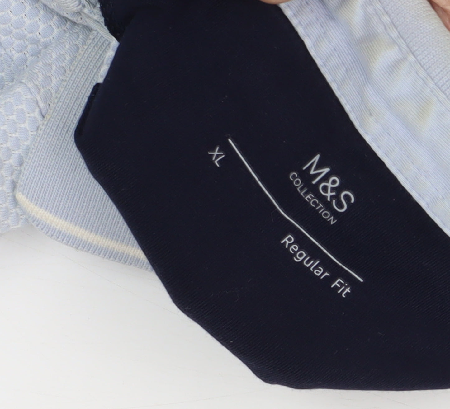 Marks and Spencer Men's Blue XL Regular Fit Polo Shirt