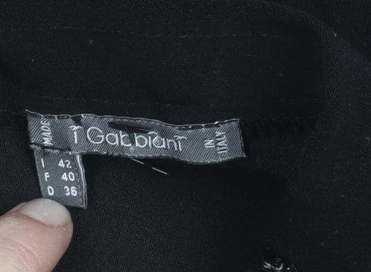 Gabriele Women's Black Knee Length Pencil Skirt - Size 14