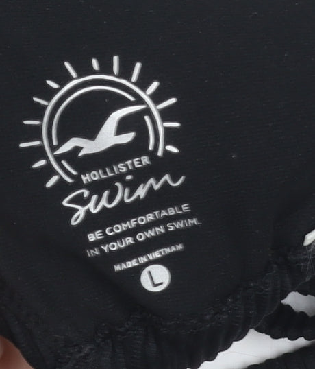 Hollister Women's Black Triangle Bikini Top, Size L