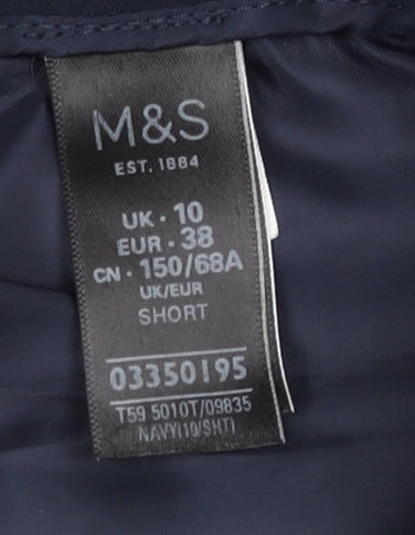 Marks and Spencer Women's Blue Trousers Size 10
