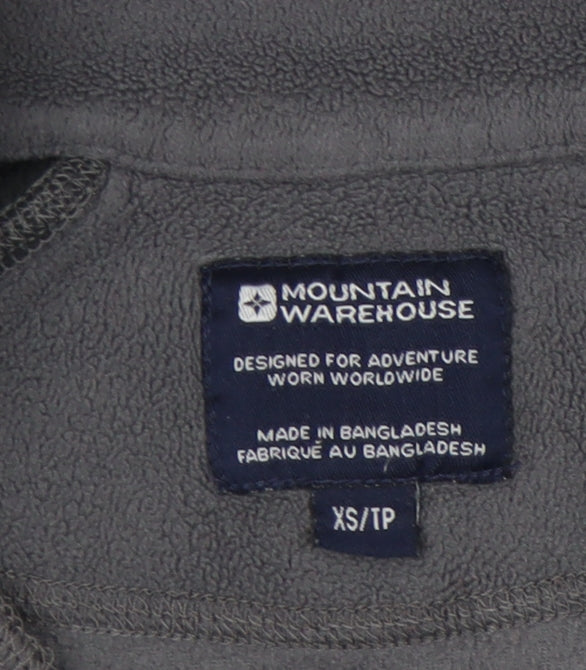 Mountain Warehouse XS Grey Fleece 1/4 Zip Sweatshirt