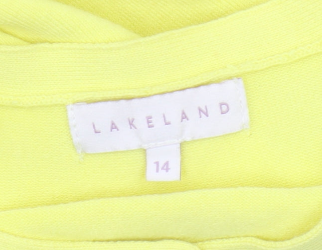 Lakeland Women's Yellow Cardigan Size 14