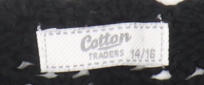 Cotton Traders Women's Black Cardigan Size 14