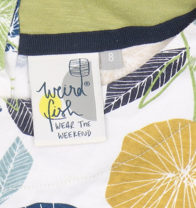 Weird Fish Women's Multicoloured Floral Dress, Size 8