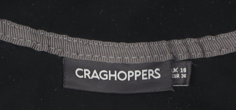Craghoppers Women's Black High Neck Fleece Sweatshirt, Size 10