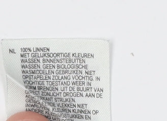 White Stuff Women's Blue Linen Trousers Size 12