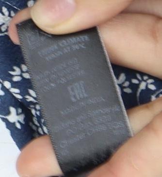 MH Women's Blue Floral Knee Length Shift Dress S