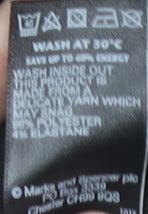 Marks and Spencer Women's Black Wrap Blouse UK 16