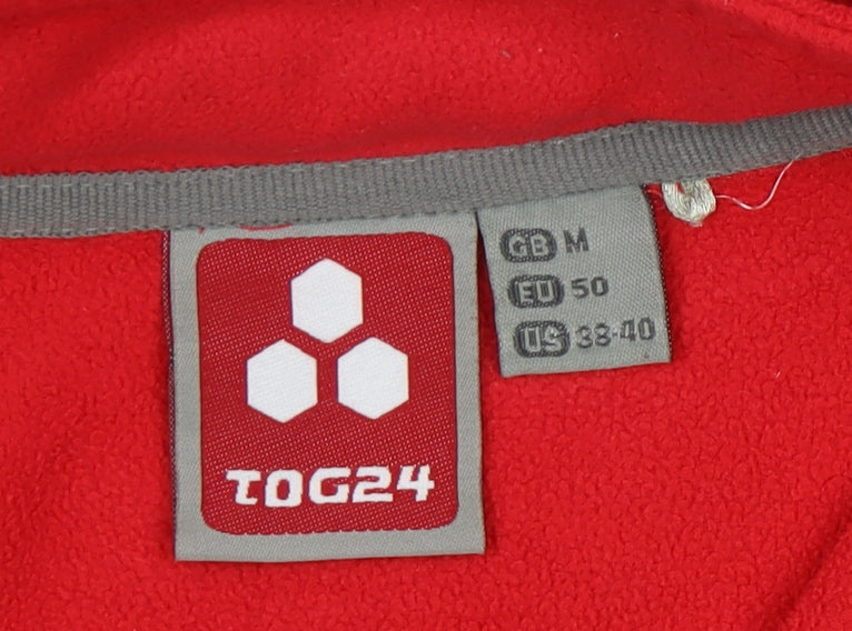 TOG24 Men's Red Fleece 1/2 Zip Sweatshirt M