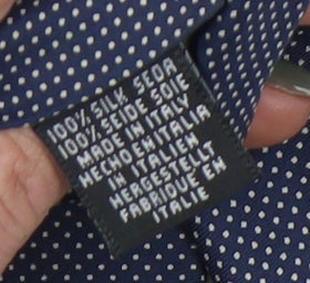 Tie Rack Blue Silk Men's Polka Dot Tie One Size