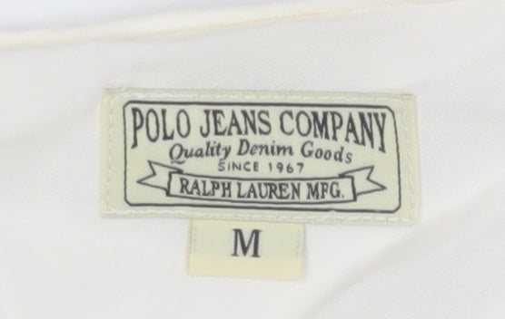 Ralph Lauren Women's Ivory Ruffled Blouse M