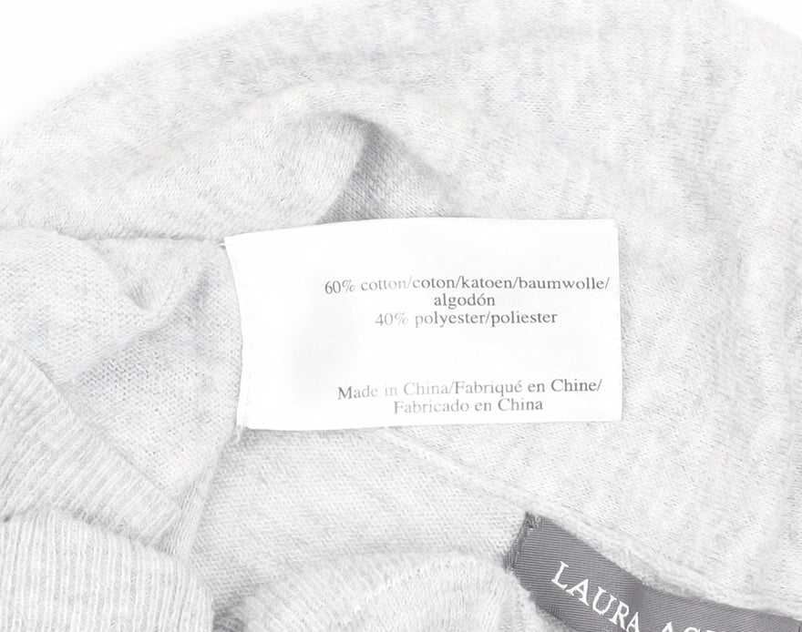 Laura Ashley Women's Grey Cardigan Size 8