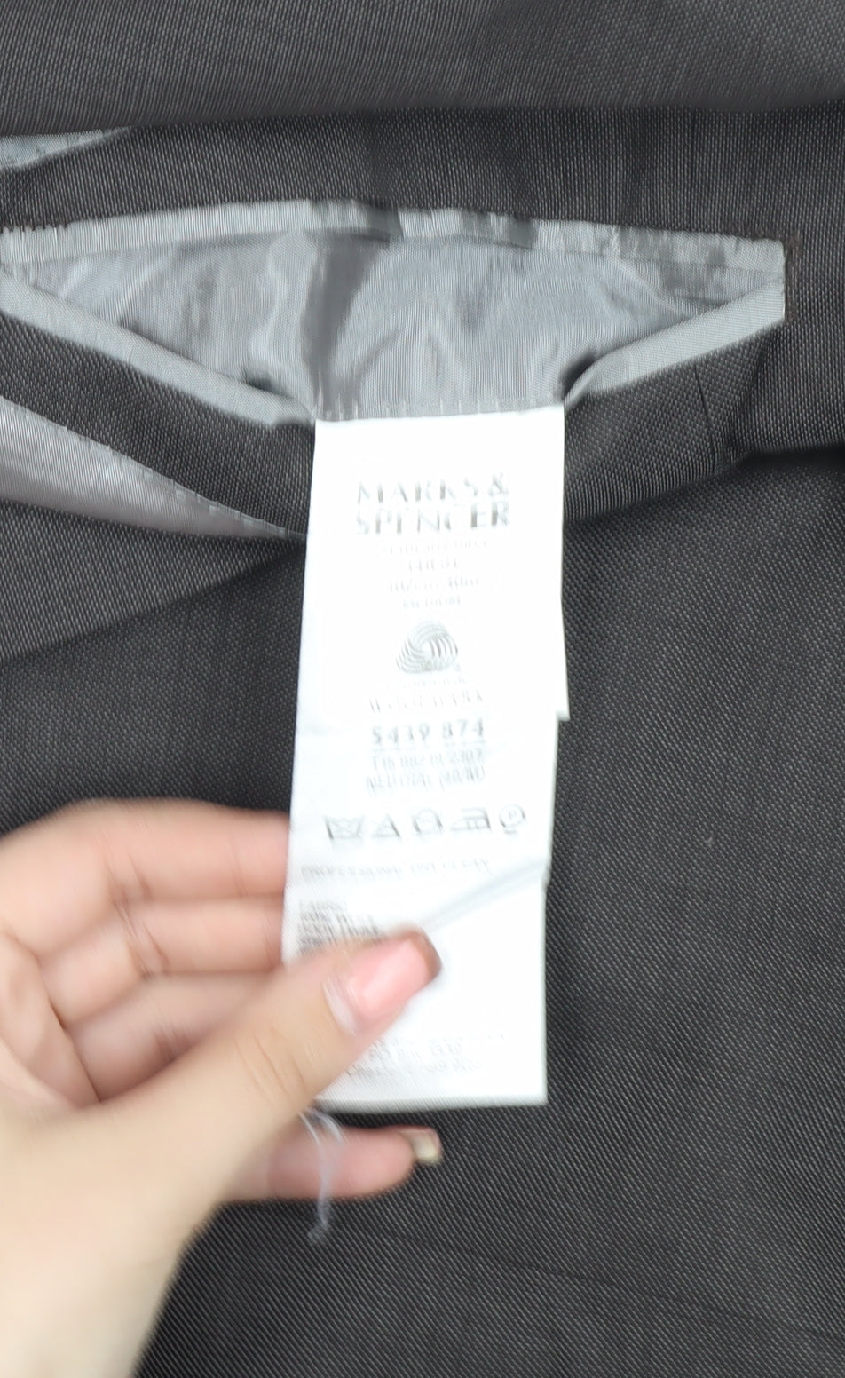 Marks and Spencer Men's Grey Suit Jacket 40R