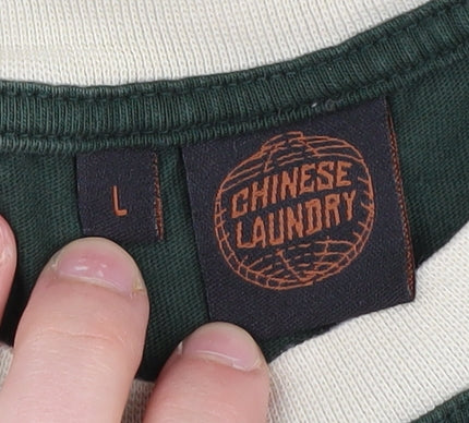 Chinese Laundry Men's Green Graphic T-Shirt, Size L