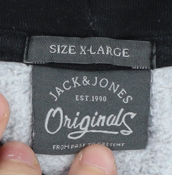 Jack & Jones Men's Black XL Pullover Hoodie