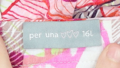 Per Una Women's Multicoloured Long Strappy Dress Size 16