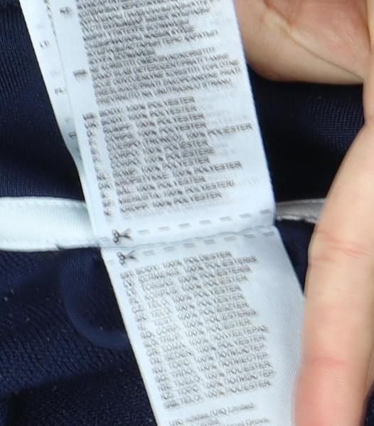 Reebok Men's Blue Full Zip Sweatshirt, Size S