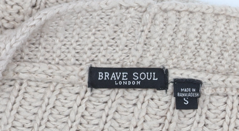 Brave Soul Women's Beige Cardigan, S